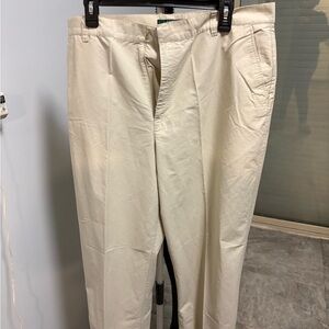 Ralph Lauren Cream Straight-Leg Chino Trousers